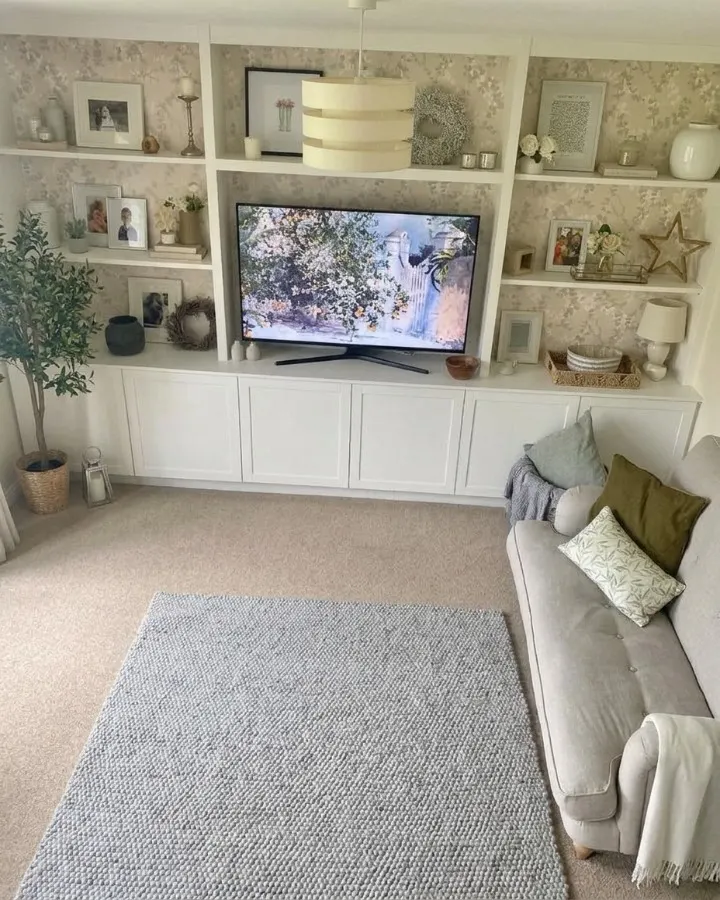 12 Stunning Ikea Media Center Hacks That Look Like Custom Built-Ins