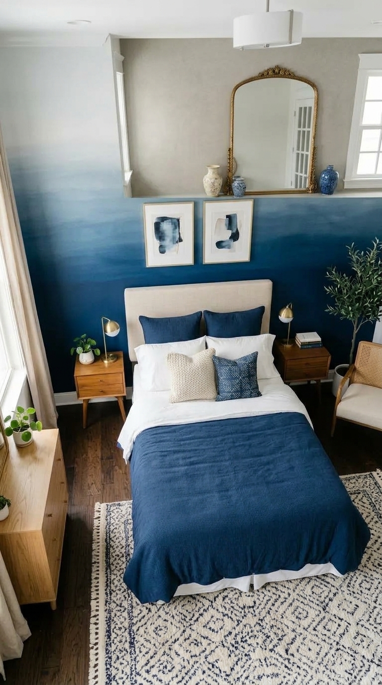 7 Navy Blue Accent Wall Bedroom Ideas for Style