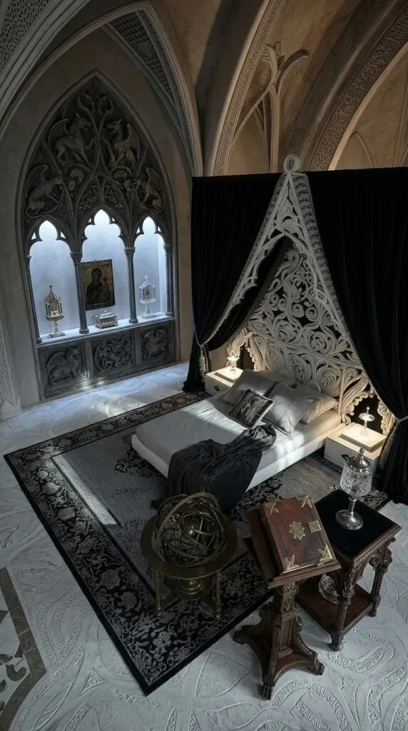 7 Attic Bedrooms Drenched in Gothic Romance
