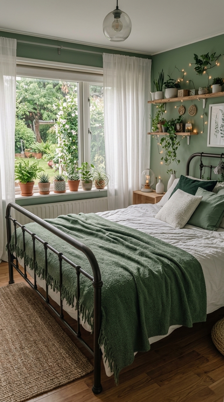 1 Calming Green Bedroom Colour Palette: Soft Neutrals