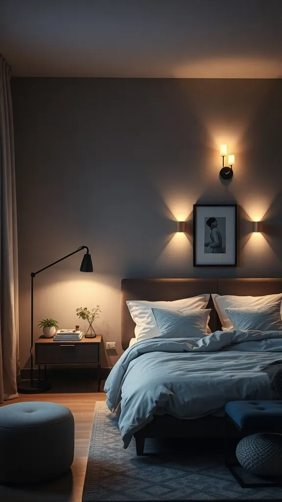 1 dark modern bedroom ideas: Cozy Retreat