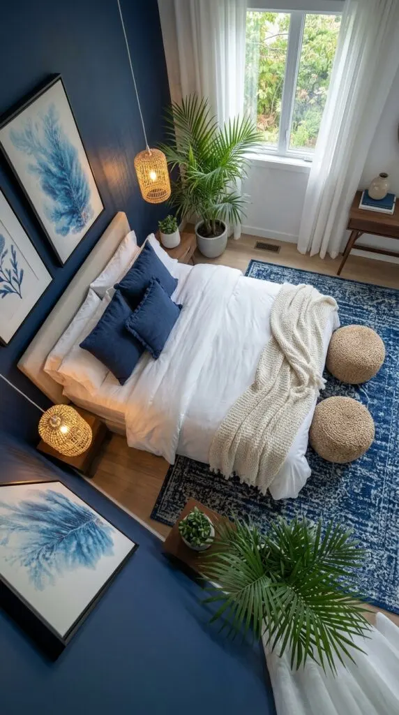 8 Navy Blue Boho Bedroom Ideas for Ultimate Relaxation
