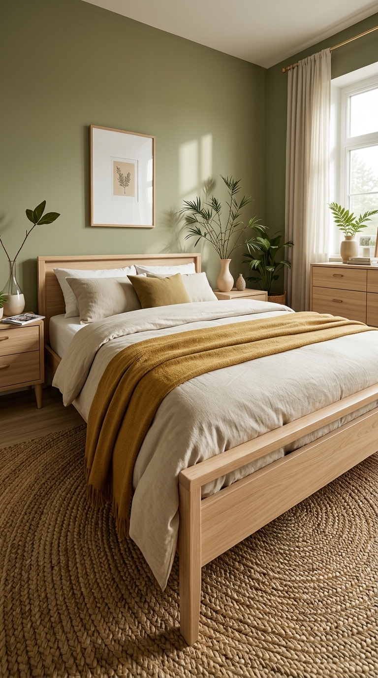 7 Olive Green Bedroom Ideas for a Cozy Retreat