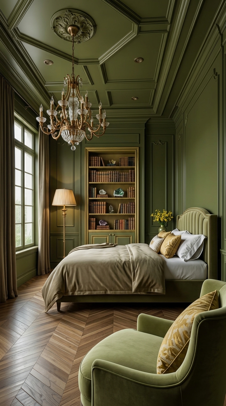 7 Olive Green Luxury Apartment Bedroom Ideas for Elegance