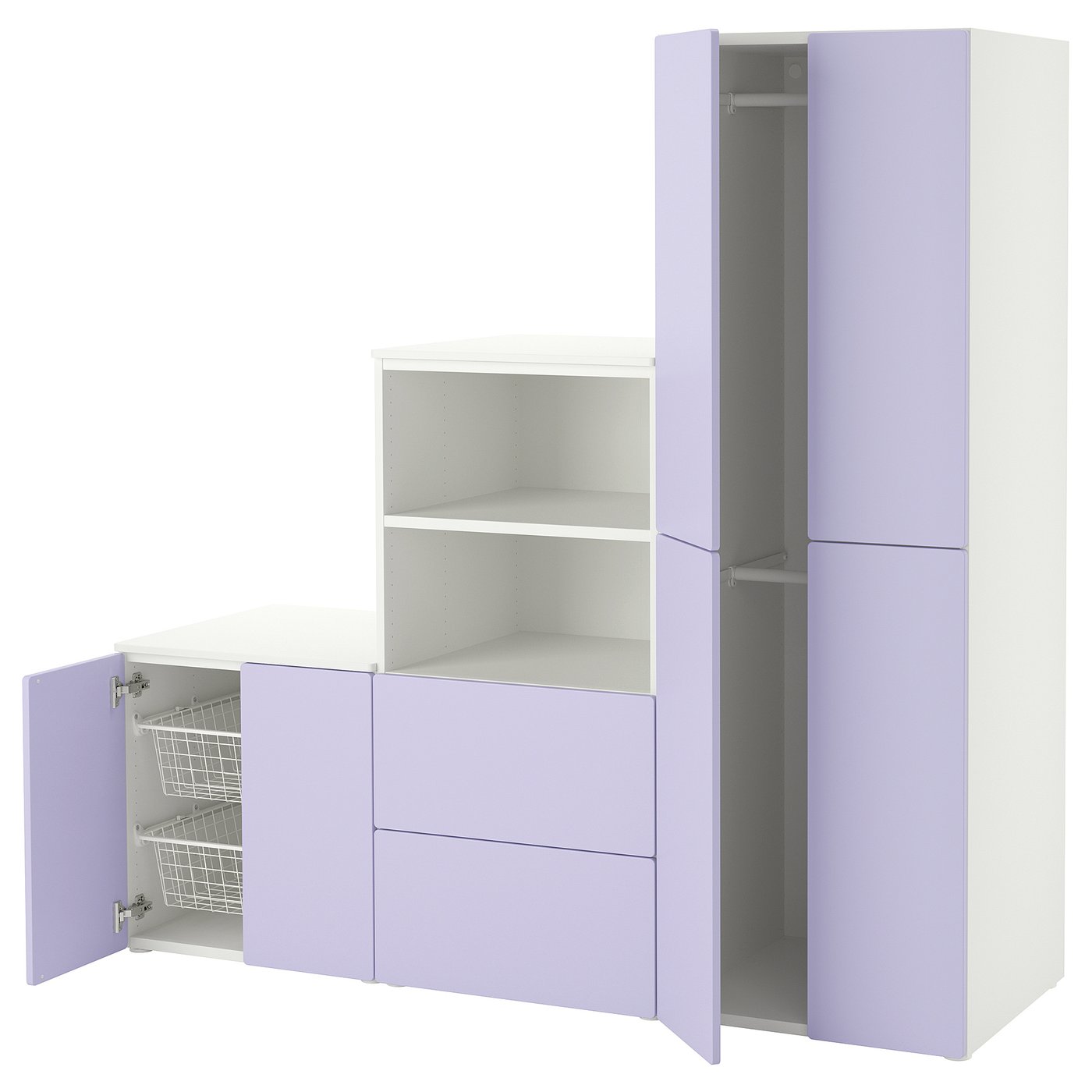 12 Stylish SMÅSTAD / PLATSA Storage Combinations in White/Purple