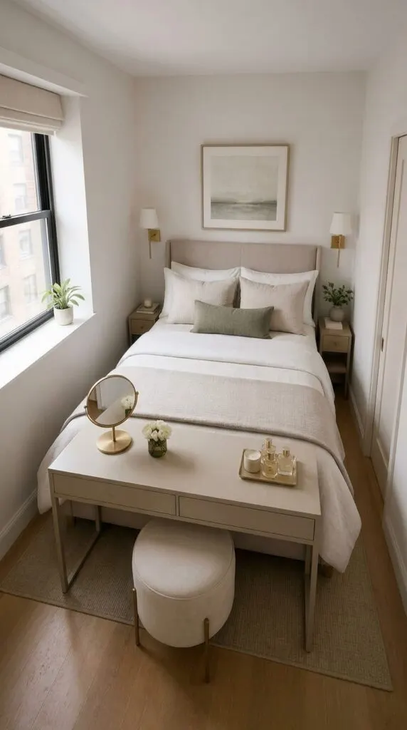 7 Tiny Bedroom Layouts That Make Bed Placement Work