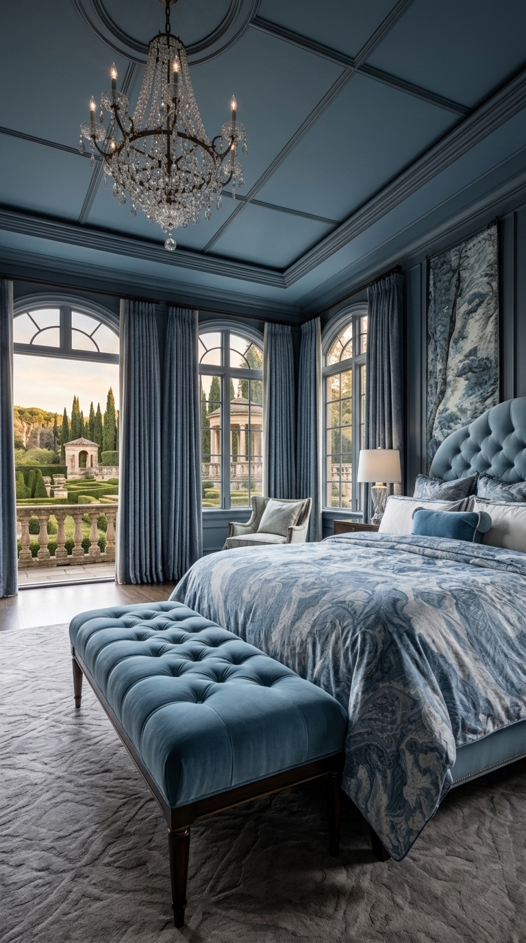 7 Tranquil Haven: Serene Blue Bedroom Inspirations